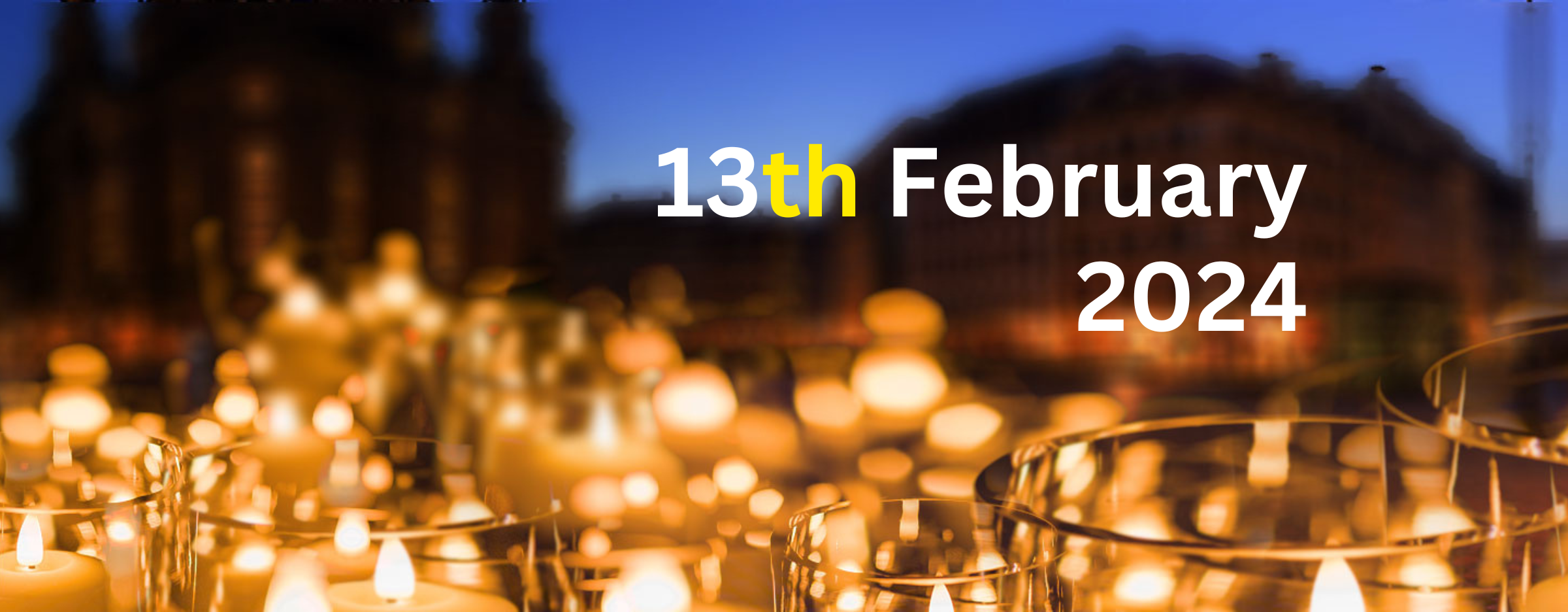 Viele Kerzen am 13. Februar in Dresden